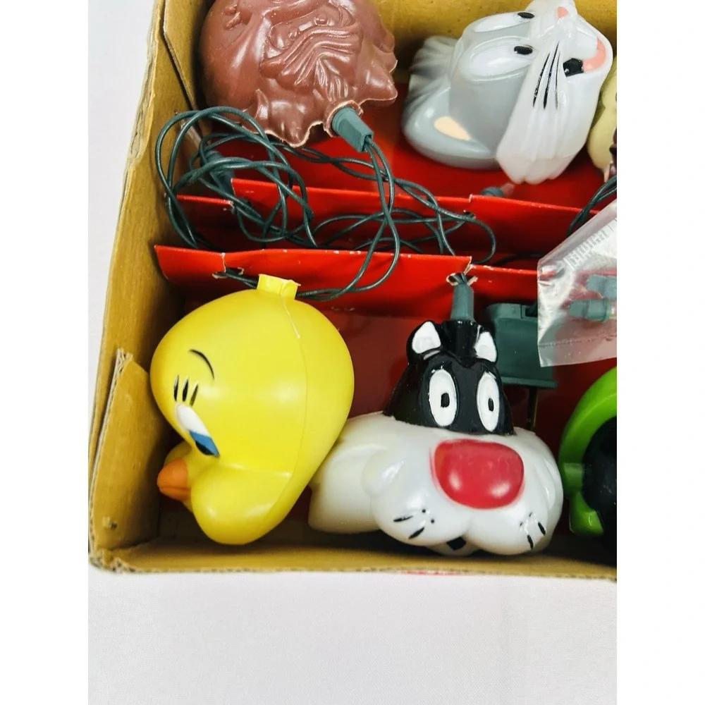 Vintage Looney Tunes String Light Set Bugs Taz Tweety Sylvester Marvin 1994